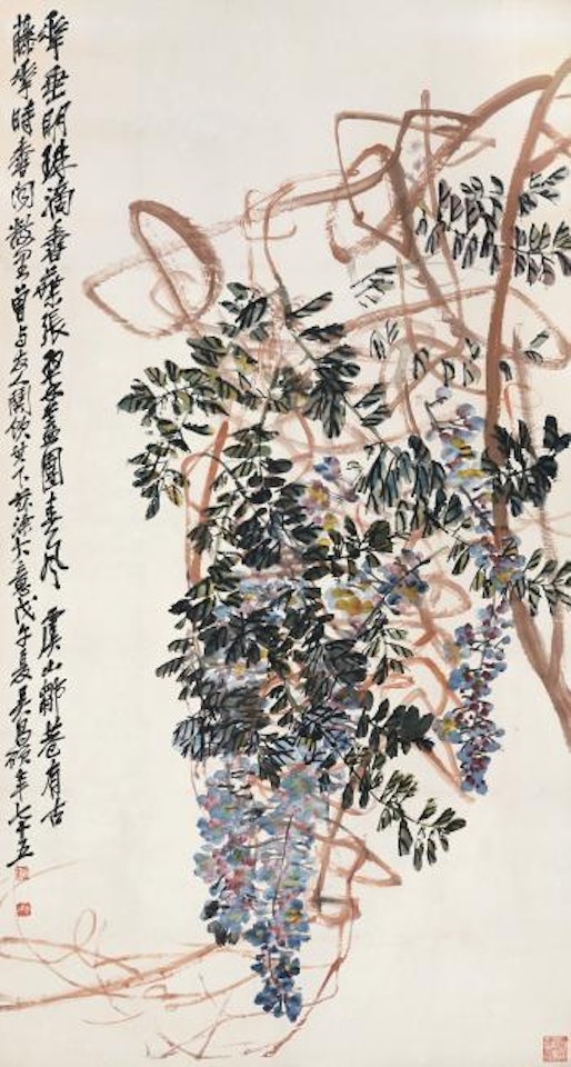 Wisteria by Wu Changshuo