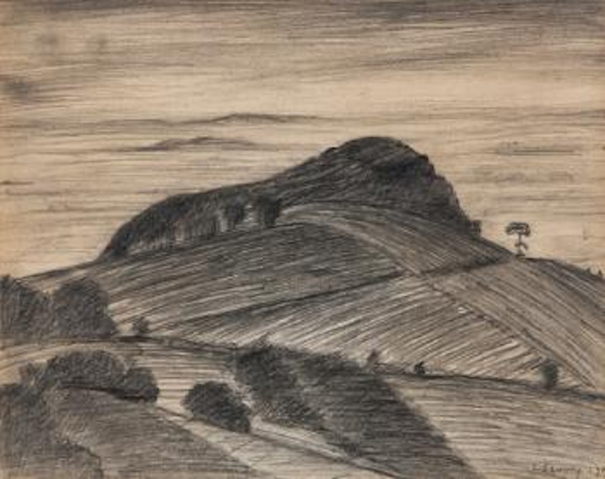 Pontesford Hill by Laurence Stephen Lowry