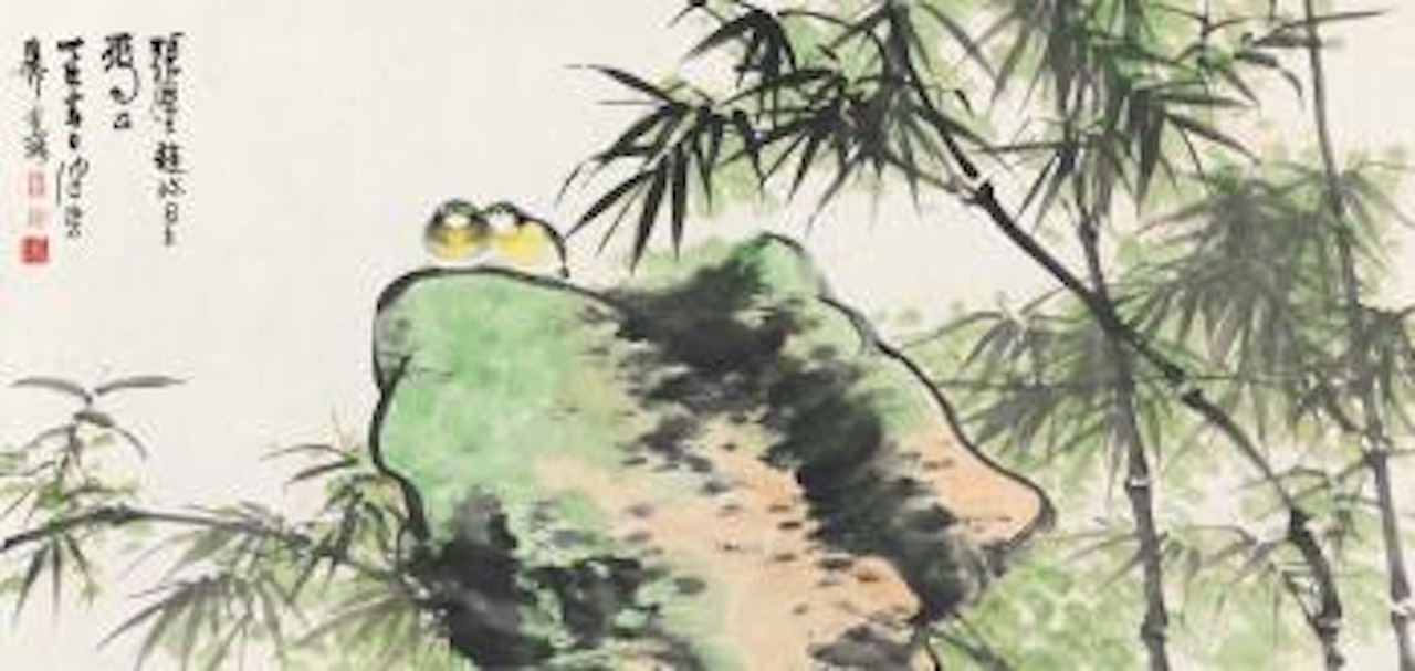 Two Little Fat Birds by Chen Peiqiu by Xie Zhiliu