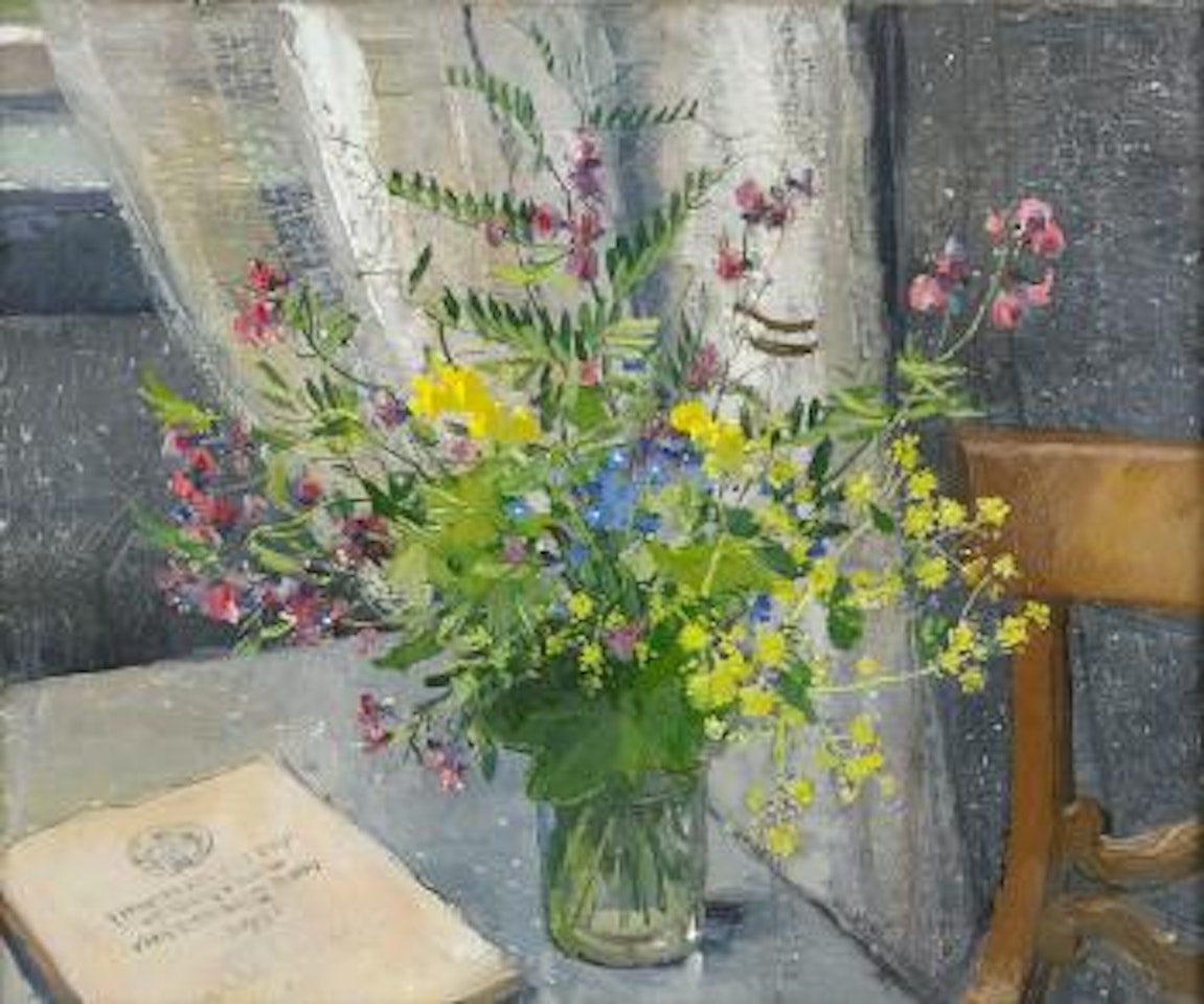 Midsommarblomster by Olle Hjortzberg