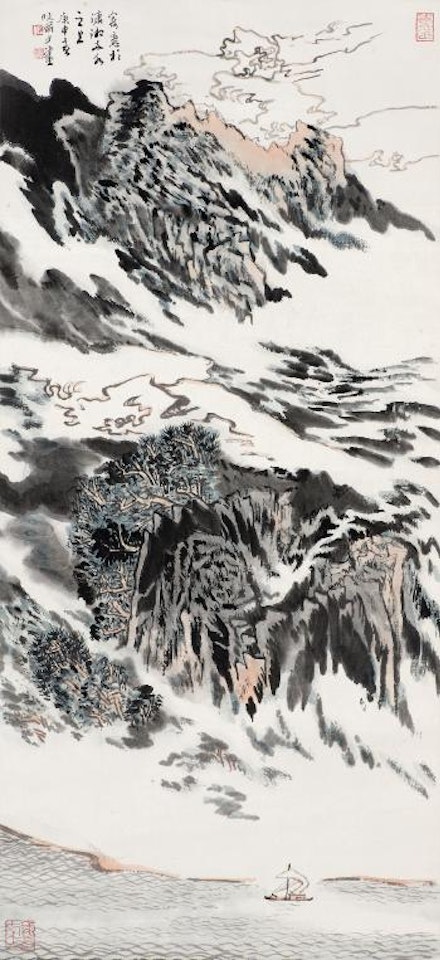 Sailing At The Three Gorges by Lu Yanshao