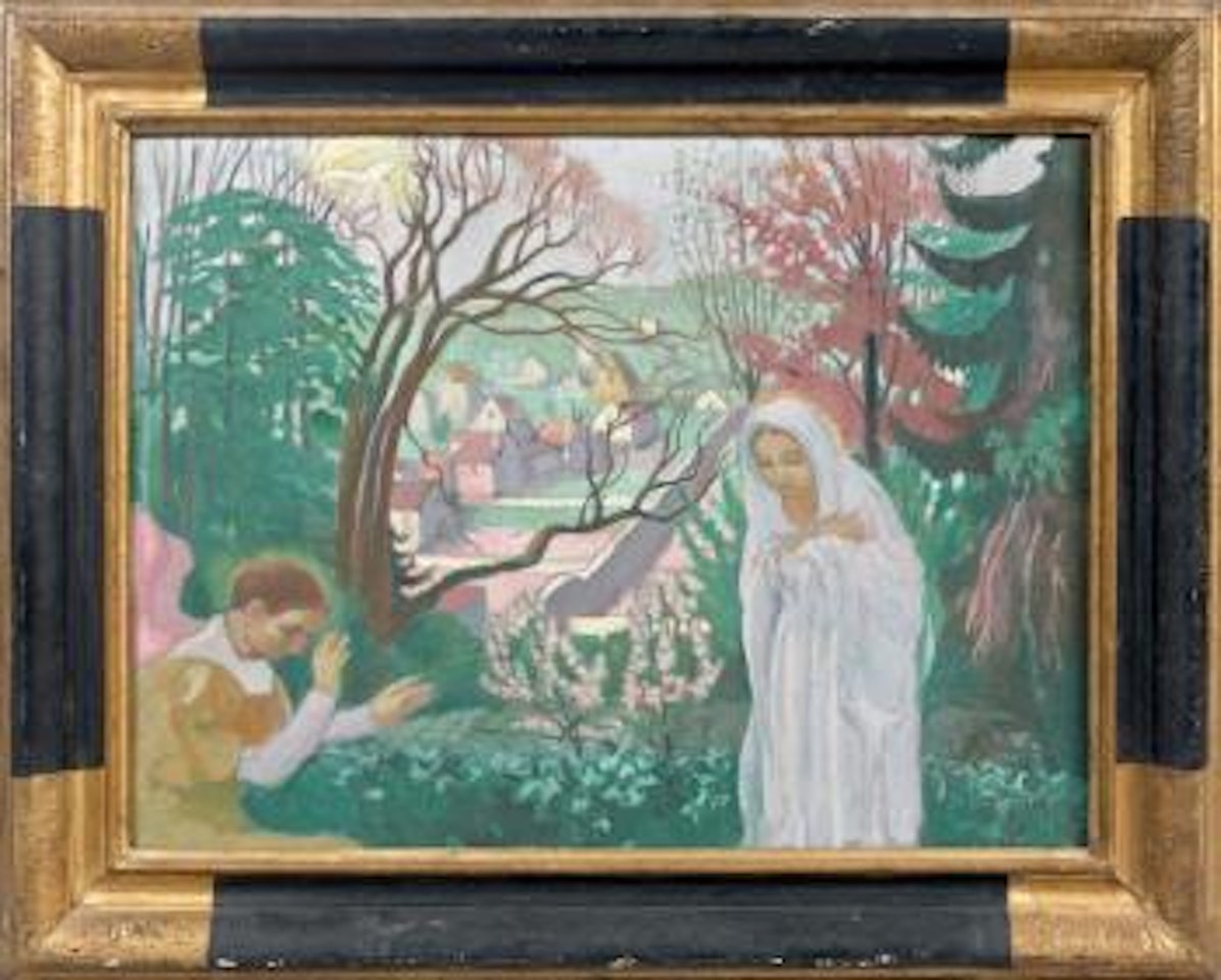Annonciation au jardin printanier ou Annonciation au jardin du prieuré by Maurice Denis
