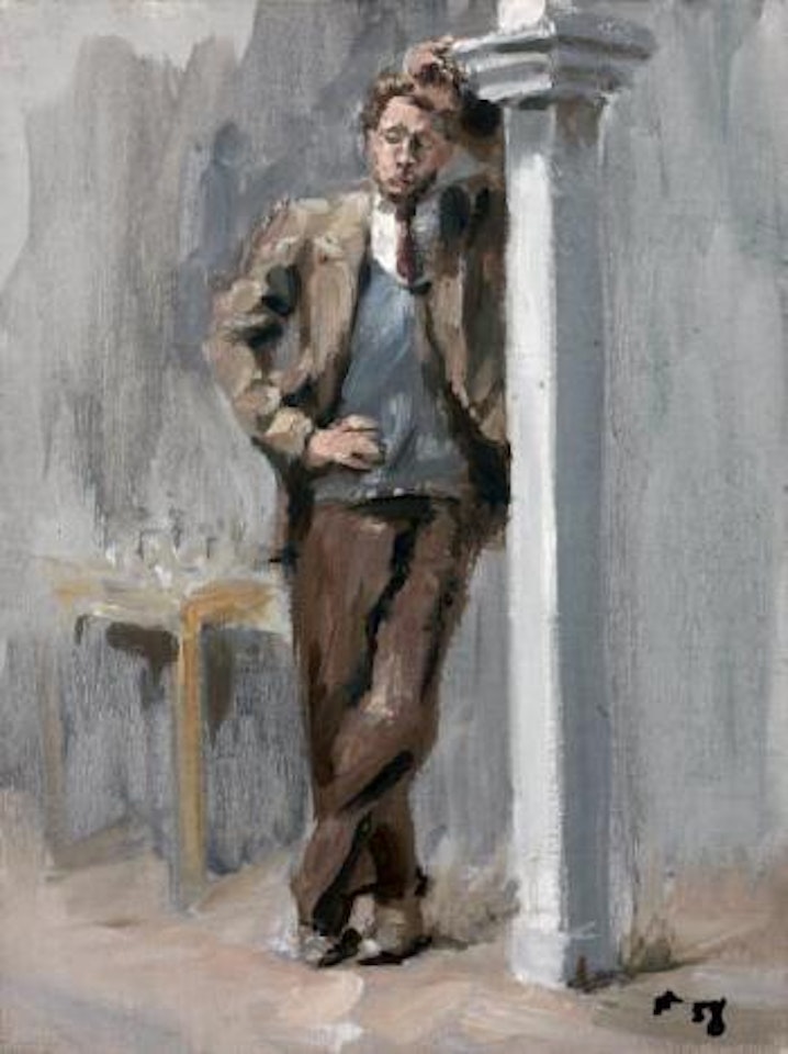 Portrait d'homme à la colonne by Jean Hélion