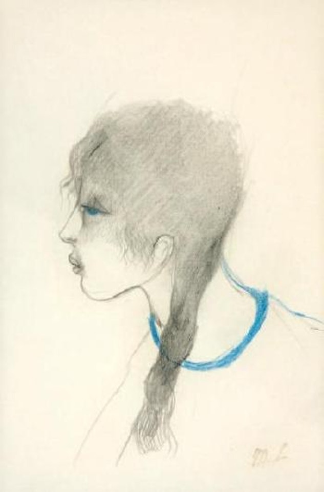 Jeune fille à la natte by Marie Laurencin