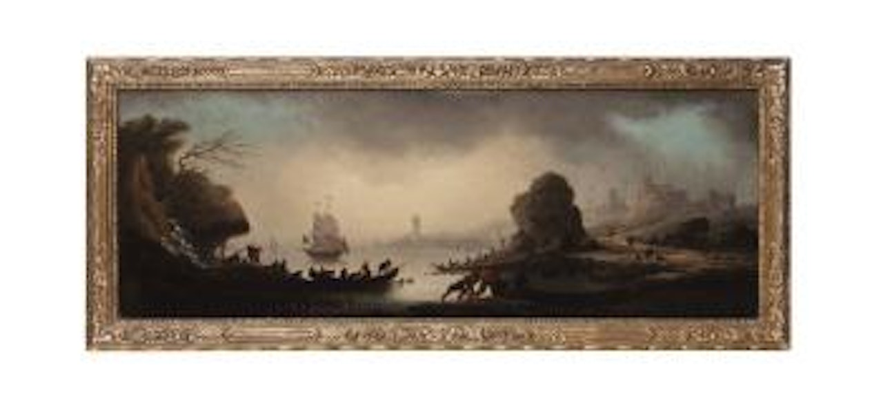 et château en ruines sur un éperon rocheux by Carlo Bonavia