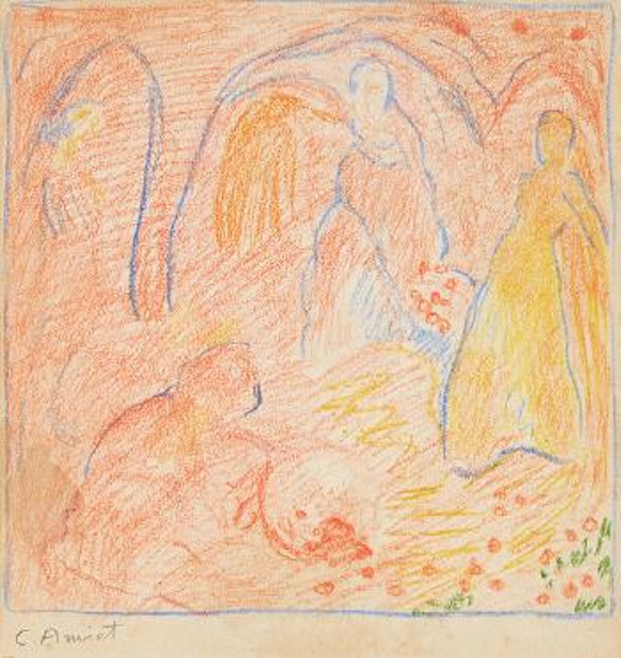 Apfelernte by Cuno Amiet