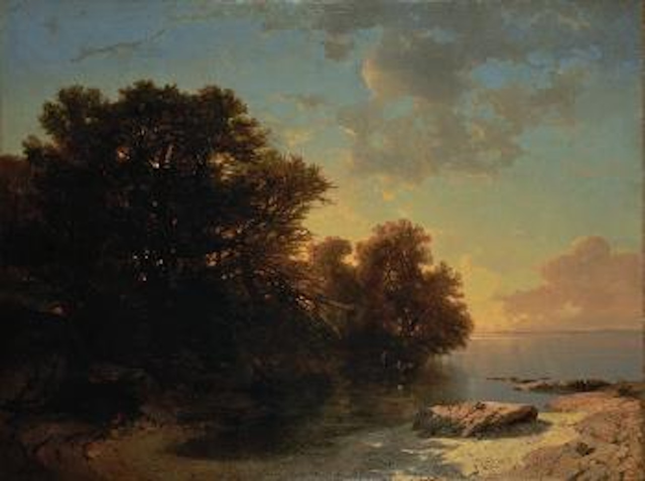 Lac de Genève, pris de la Côte de Savoie by Alexandre Calame
