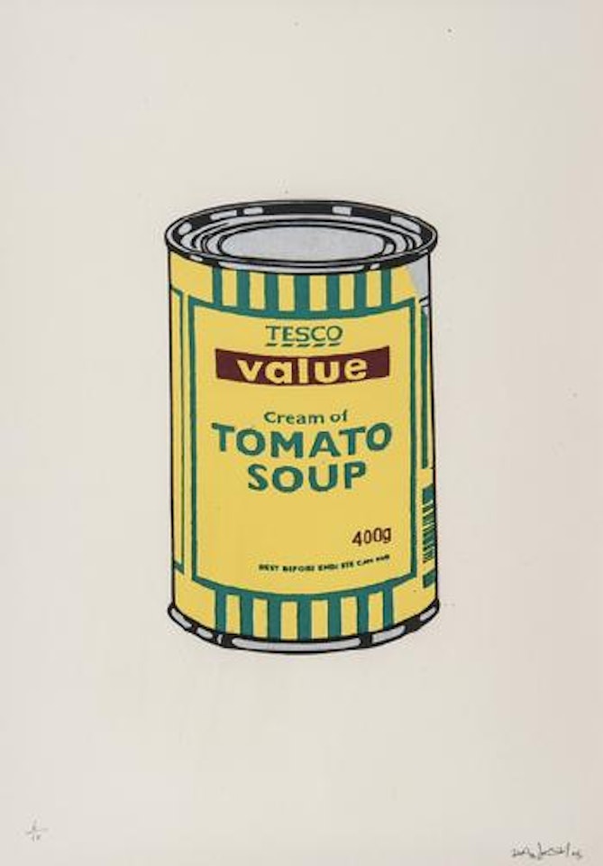 Soup Can (Yellow/Emerald/Brown) by Banksy