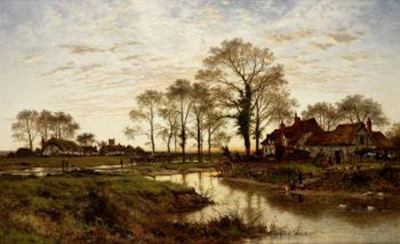 Evening, Worcester-clearing up after rain by Benjamin Williams Leader