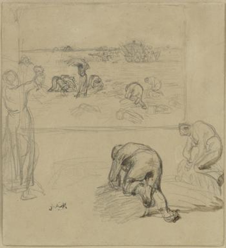 Etude des glaneuses by Jean-François Millet