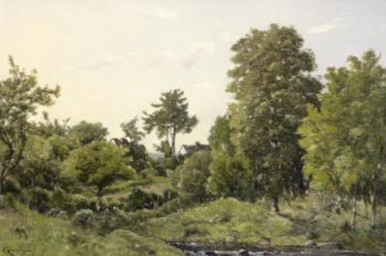 Paysage près de St. Prive by Henri Harpignies
