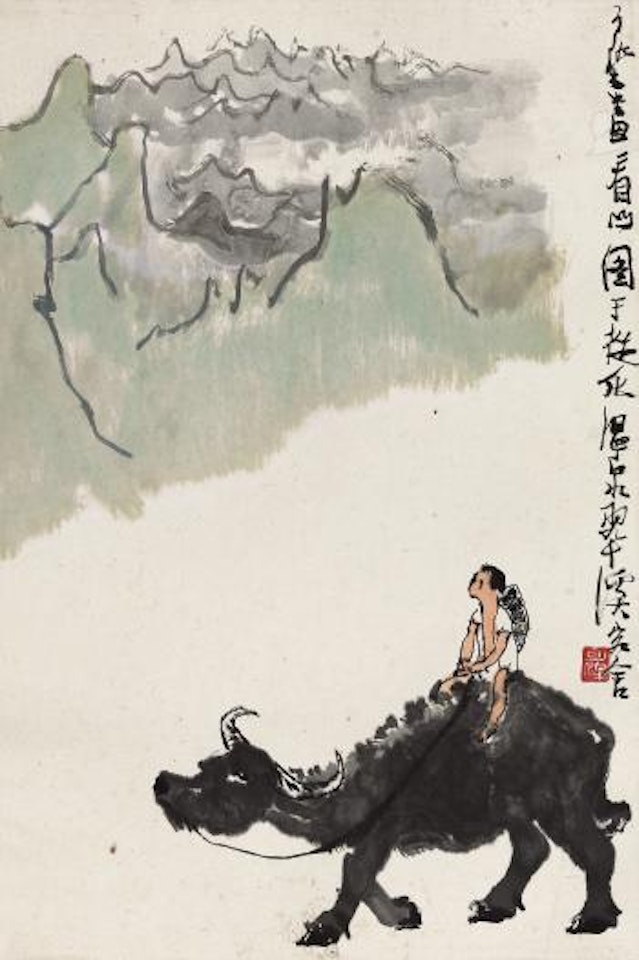 Herdboy by Li Keran