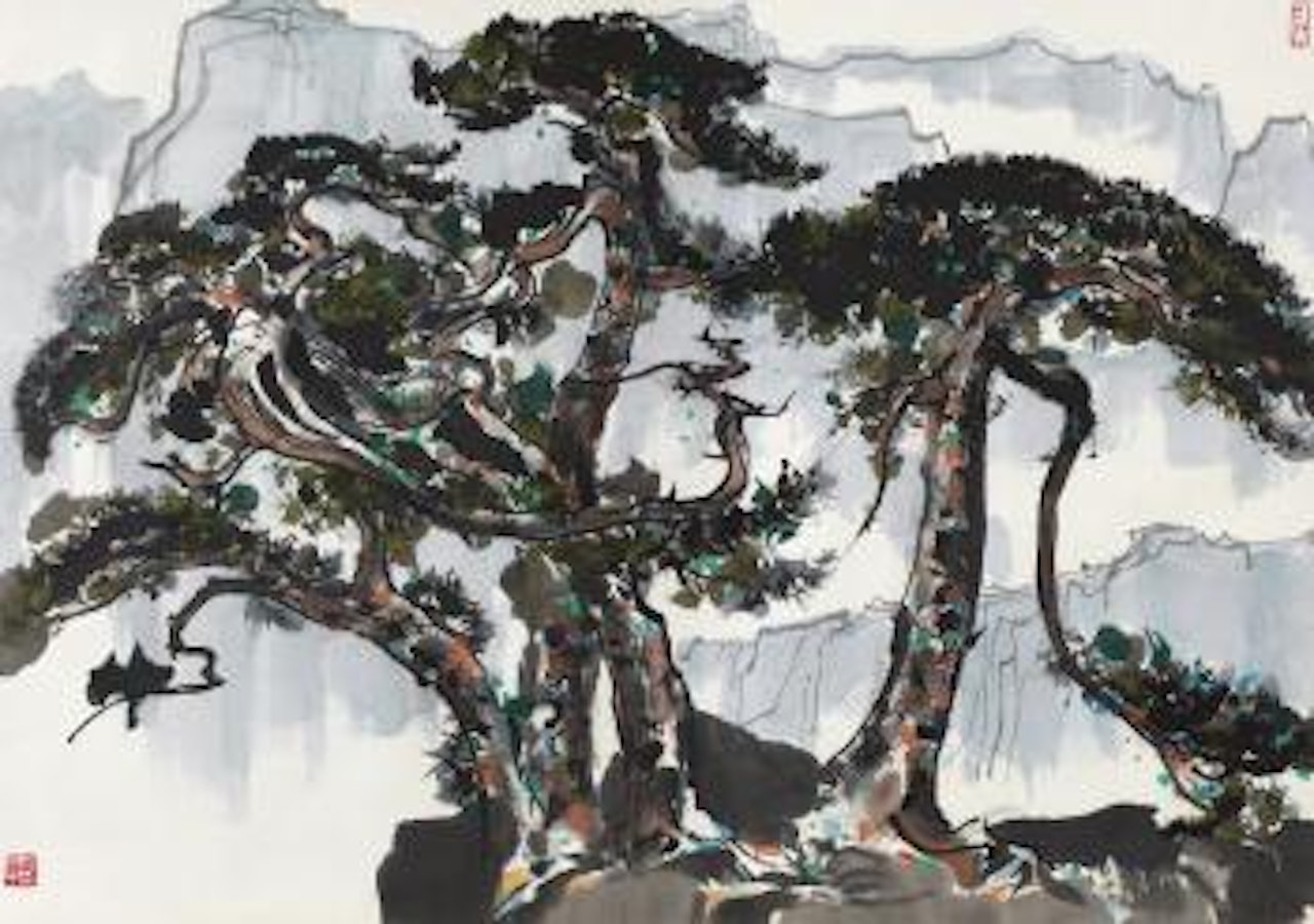 Grand Pine Trees by Wu Guanzhong