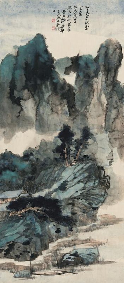 Mountain Dwelling by Zhang Daqian