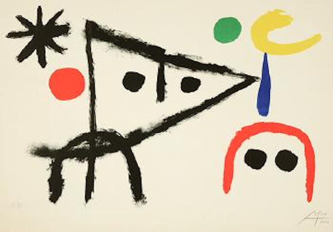 Le petit chat by Joan Miró