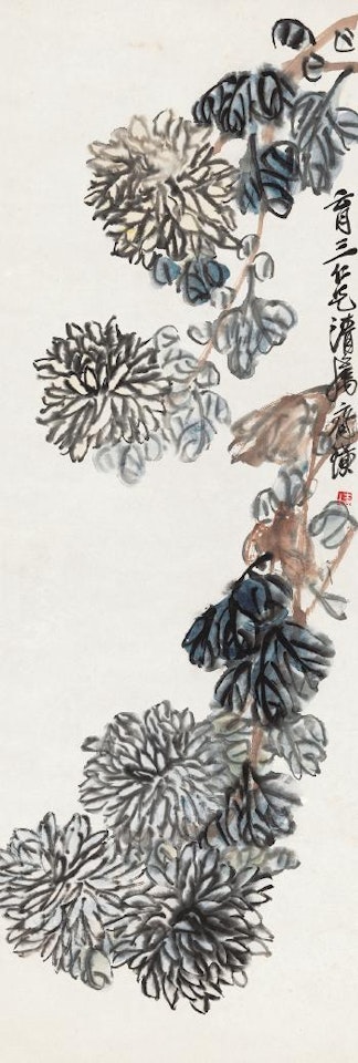 Chrysanthemums by Qi Baishi