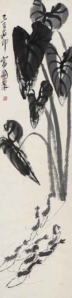 Shrimps by Qi Baishi