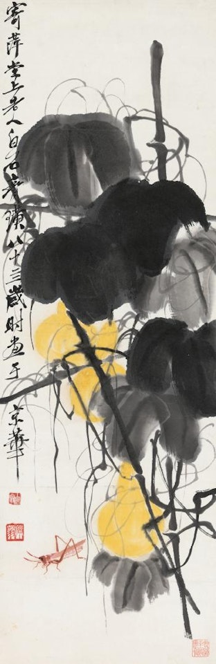 Calabash And Grasshopper by Qi Baishi