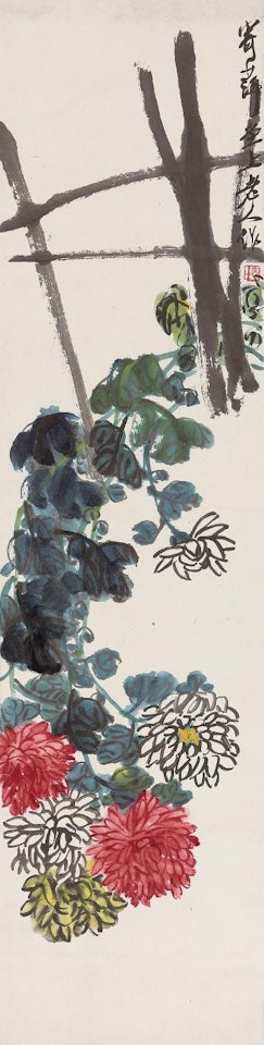 Chrysanthemums by Qi Baishi