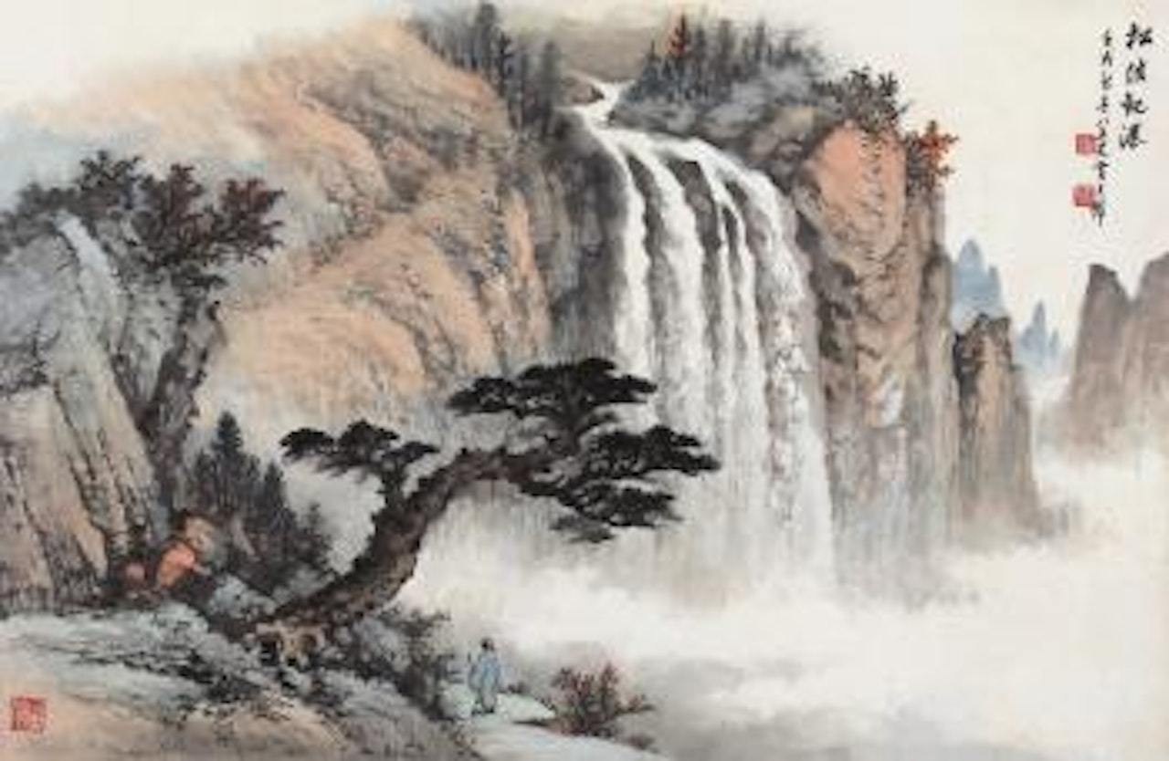 Waterfall by Huang Junbi
