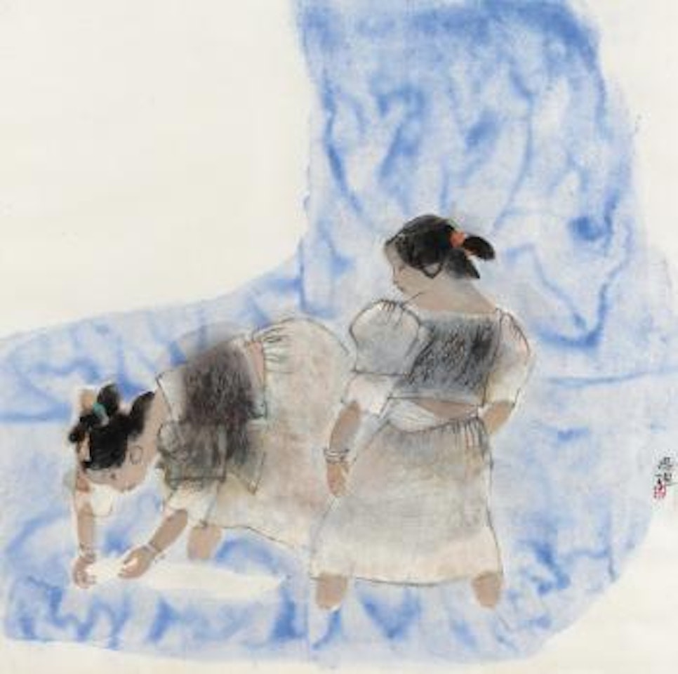 Two Girls by Zhou Sicong