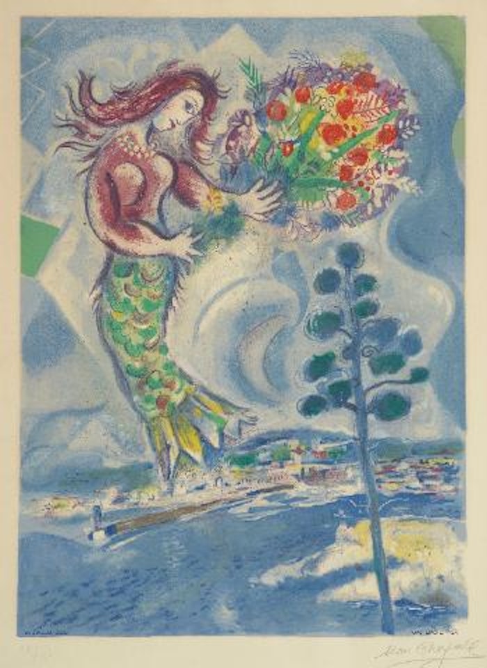 Sirène au pin by Marc Chagall