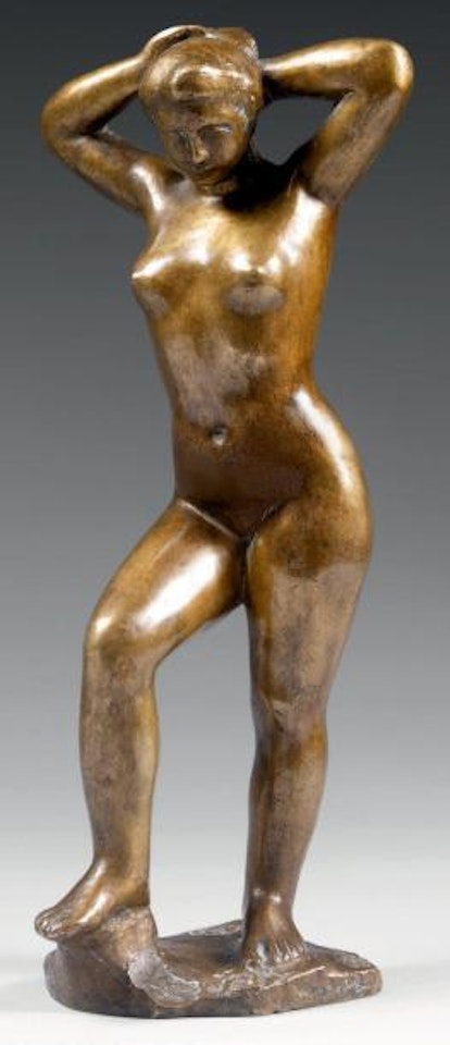 Baigneuse debout se coiffant by Aristide Maillol