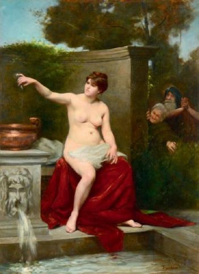 Suzanne et les Vieillards by Paul Désiré Trouillebert