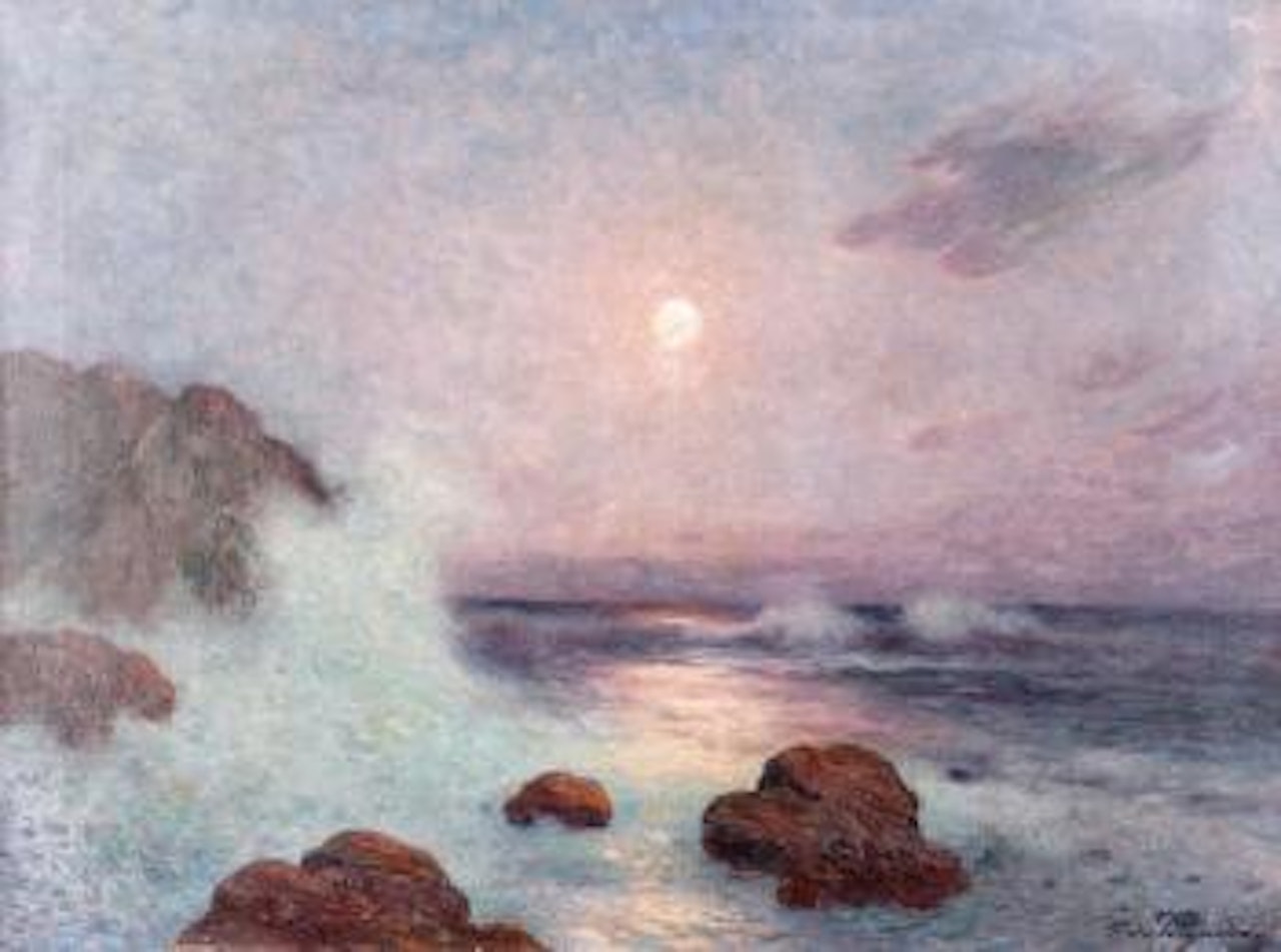 Vagues au crépuscule by Ferdinand du Puigaudeau