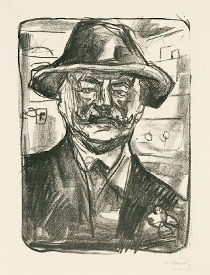 Bohème - Im Kupé by Edvard Munch