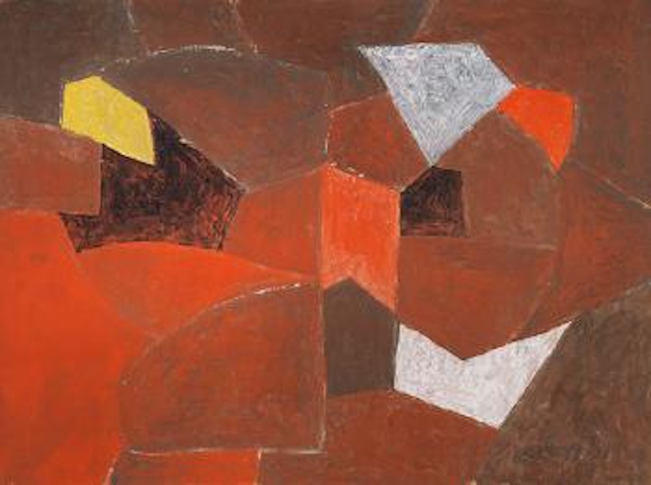 Rouge brun by Serge Poliakoff