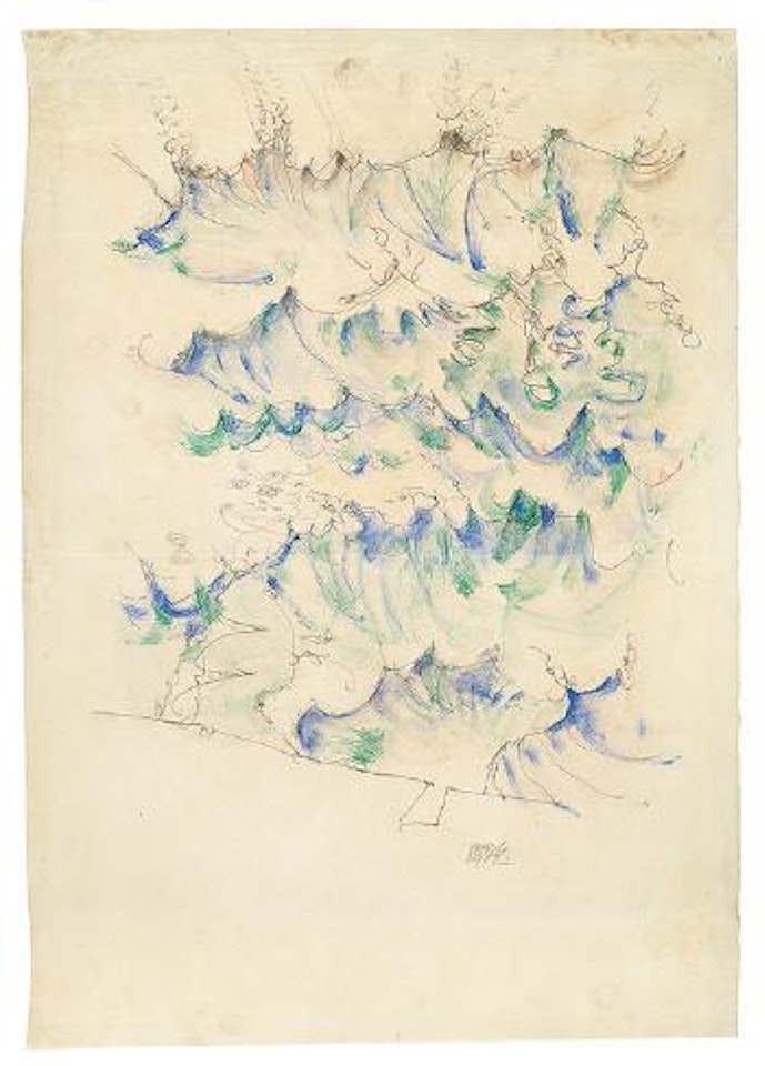 Wellen - Bewegtes Wasser by Egon Schiele
