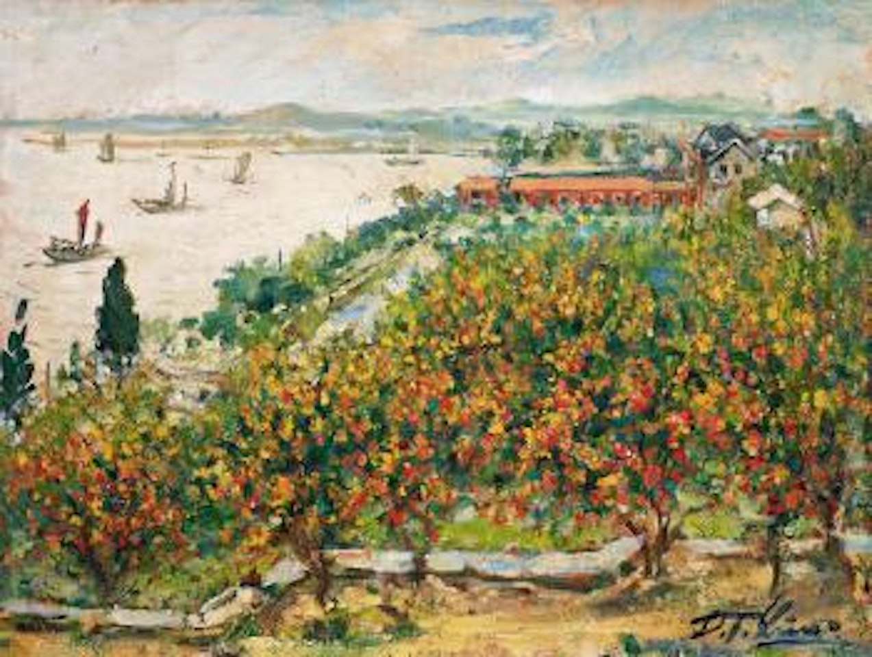 Mandarin landscape no. 1 by Lin Dachuan
