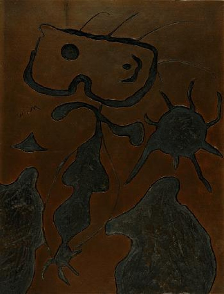 Holzstock für Titelblatt XXe Siècle, Heft No 4 by Joan Miró
