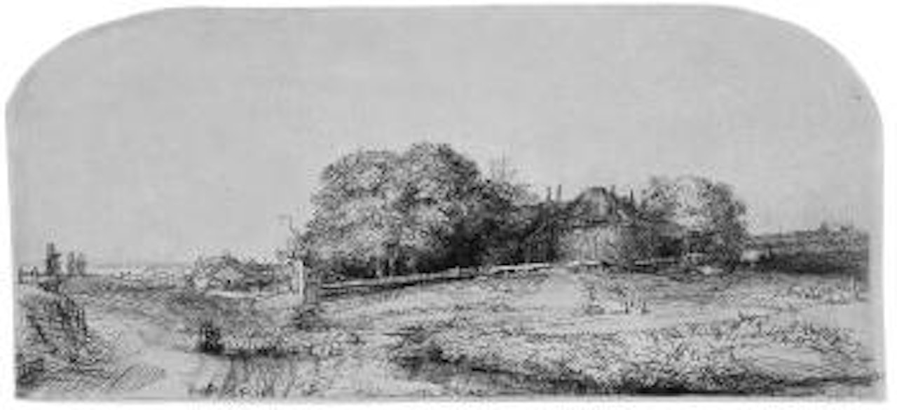 Der Heuschober und die Schafherde by Attributed to Rembrandt Harmensz van Rijn