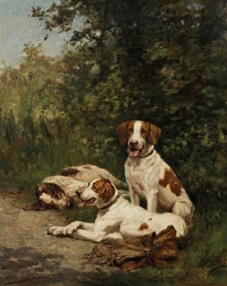 Relais de chiens au repos by Olivier de Penne