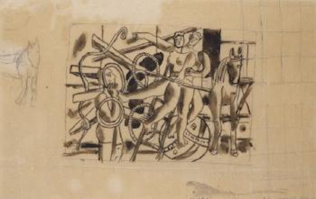 Jongleur et les deux trapézistes by Fernand Leger