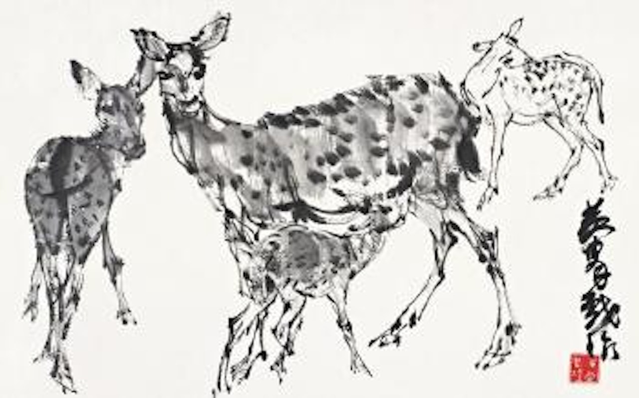 Deer by Huang Zhou