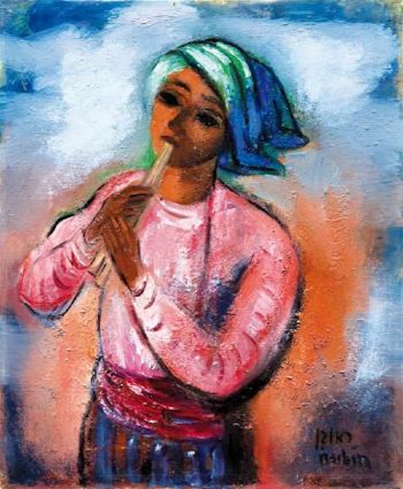 Flute Player by Reuven Rubin