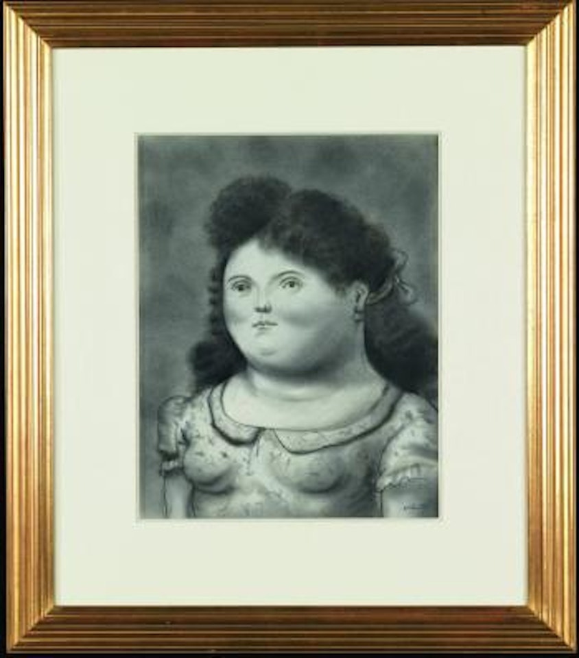 Portrait de jeune fille by Fernando Botero