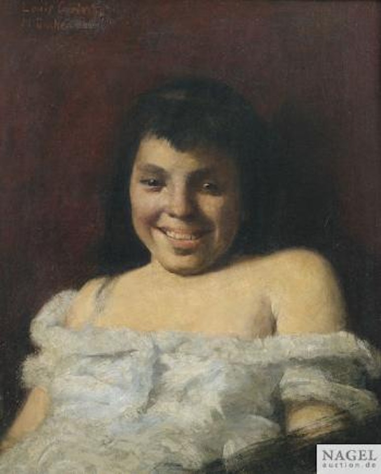 Lachendes Mädchen by Lovis Corinth
