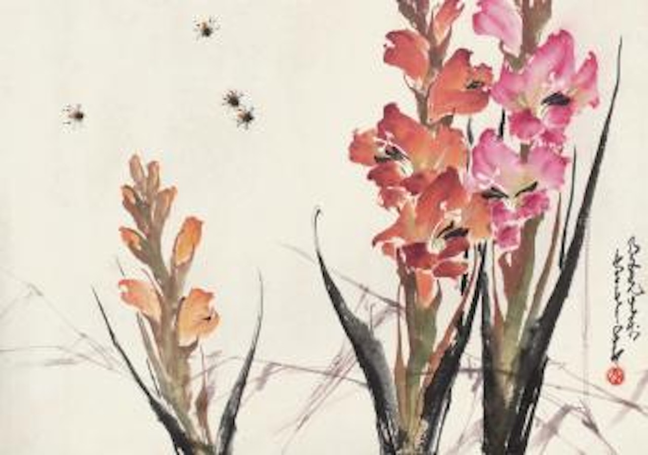 Bee And Flowers by Zhao Shao'ang