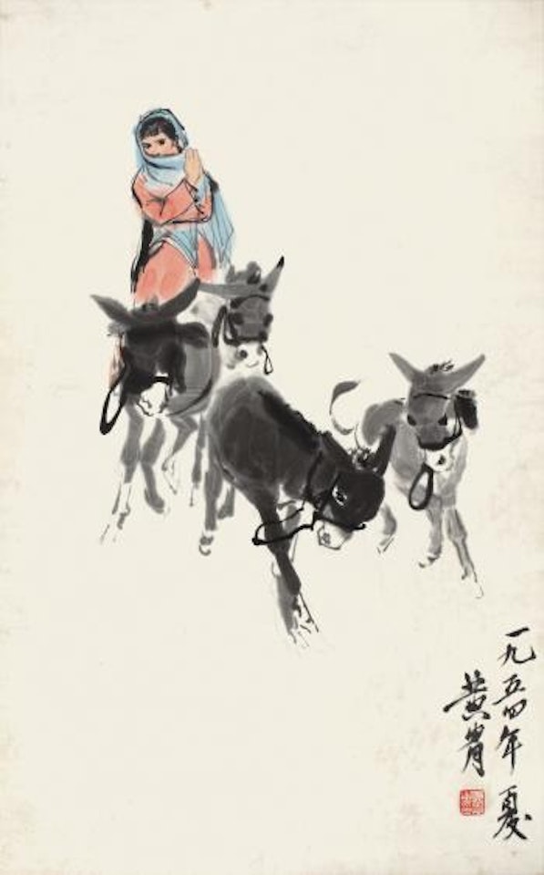 Tending Donkeys by Huang Zhou