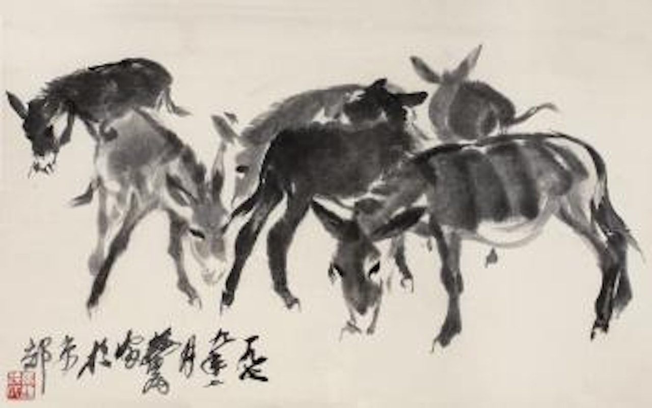Donkeys by Huang Zhou