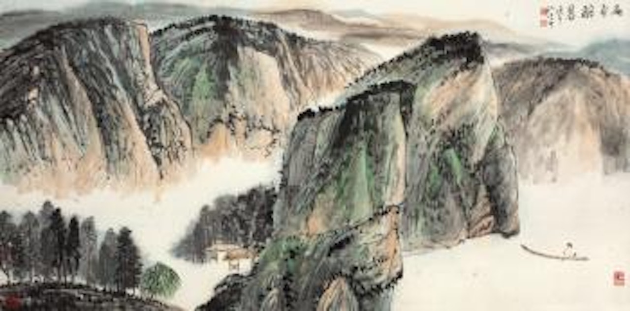 Landscape by Jiang Zhaoshen