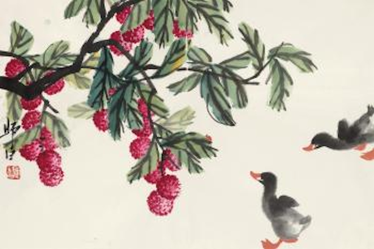 Duck And Lychee by Lou Shibai