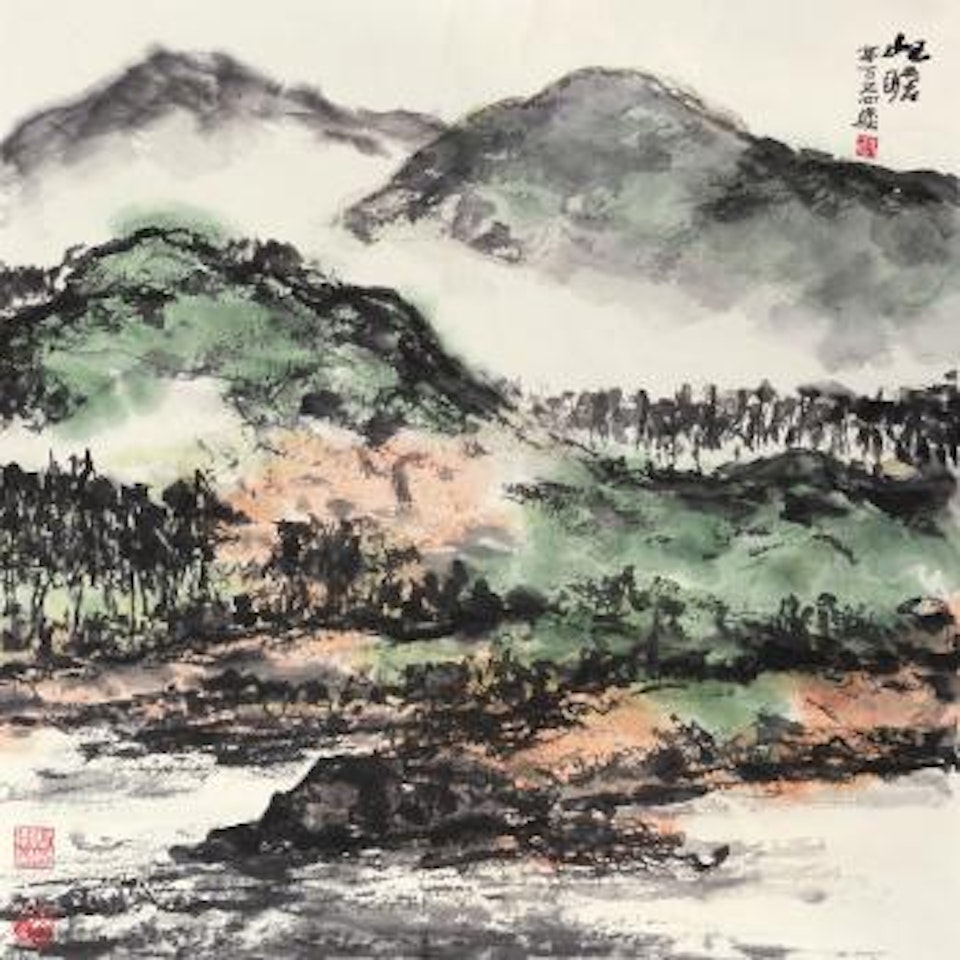 Landscape by Zhu Qizhan
