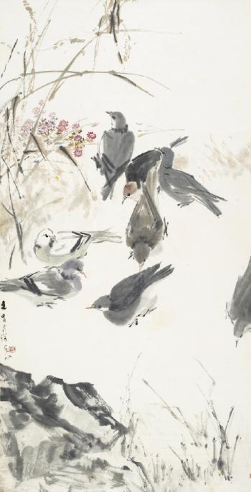 Pigeons by Chen Wen Hsi