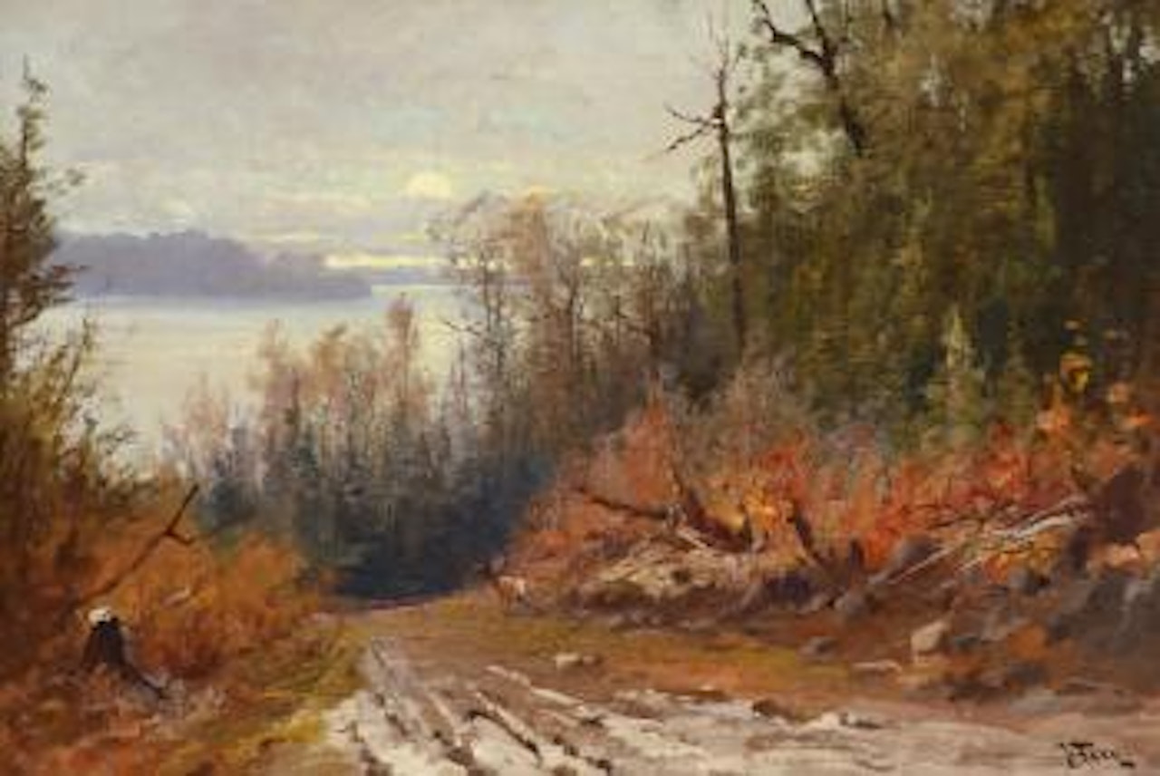Flathead Lake - View from the East Shore by John Fery