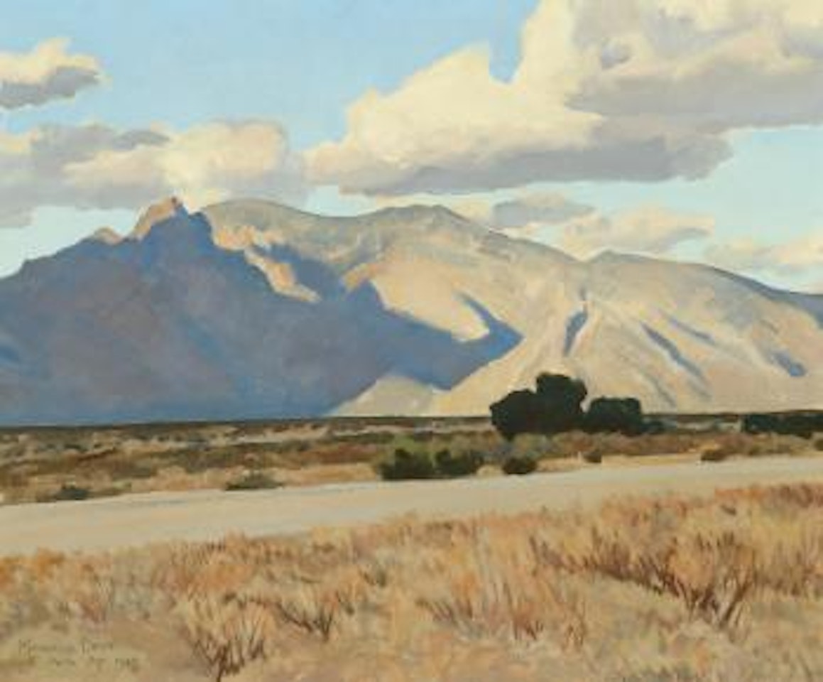 Ridge and Rillito, Arizona, April by Maynard Dixon